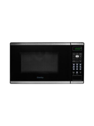 0.7 cu. ft. Countertop Microwave in Black and Stainless Steel