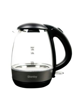1.2L Glass Kettle in Black