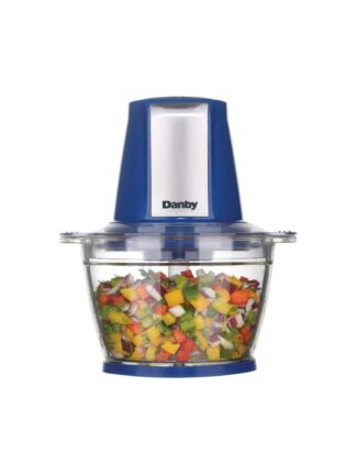 4 Cup Food Chopper in Black Stainless Steel