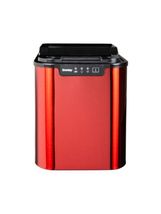25 lbs. Countertop Ice Maker in Red