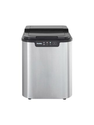 25 lbs. Countertop Ice Maker in Stainless Steel