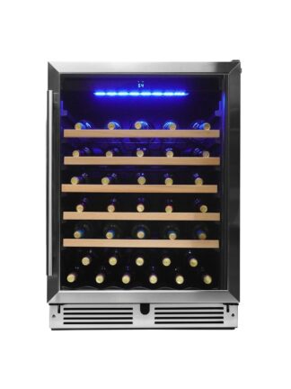24″ Under Counter Wine Cooler in Stainless Steel